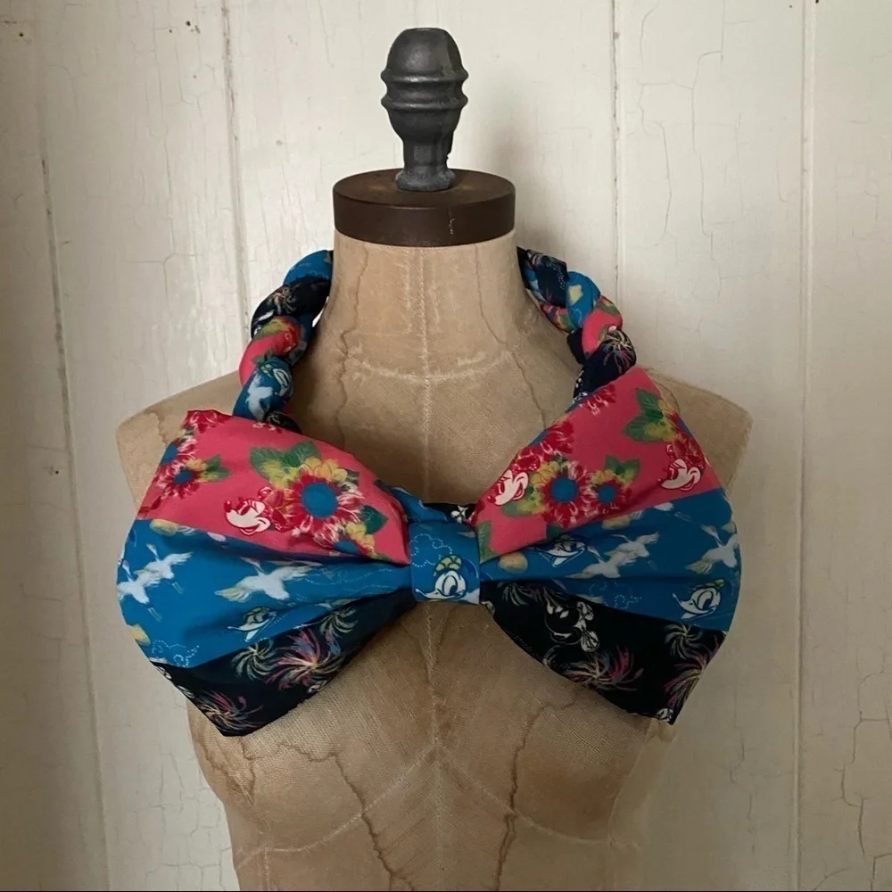 TOKYO DISNEYland BOW Braided Headband Summer Matsuri TDR